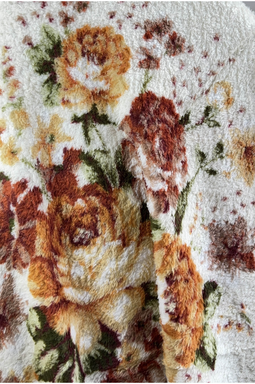 Плед молочного цвета с принтом размер 200*230 187675