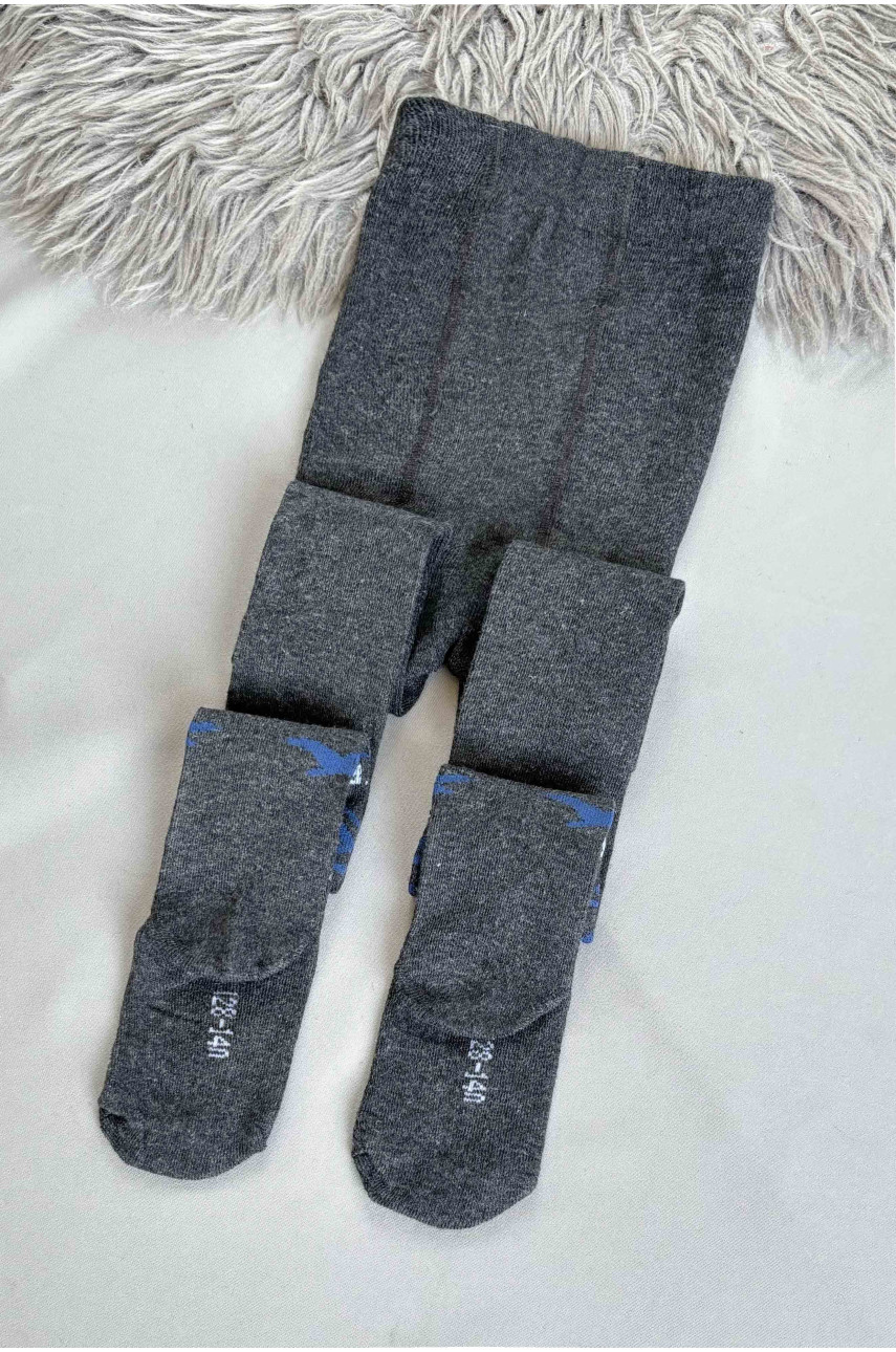 Колготы детские для мальчика темно-серого цвета zk33 187696