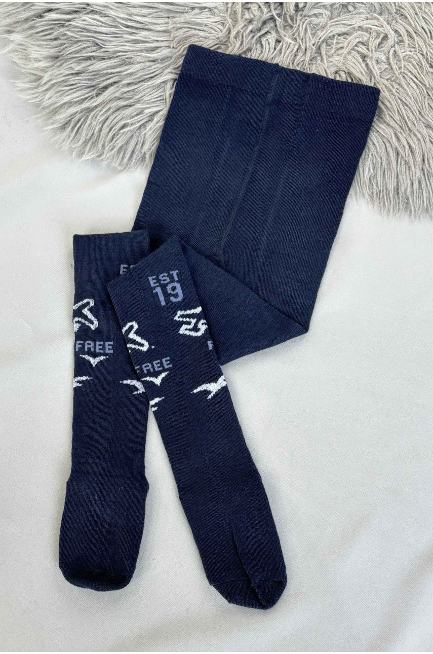 Колготи дитячі для хлопчика темно-сірого кольору zk33 187703