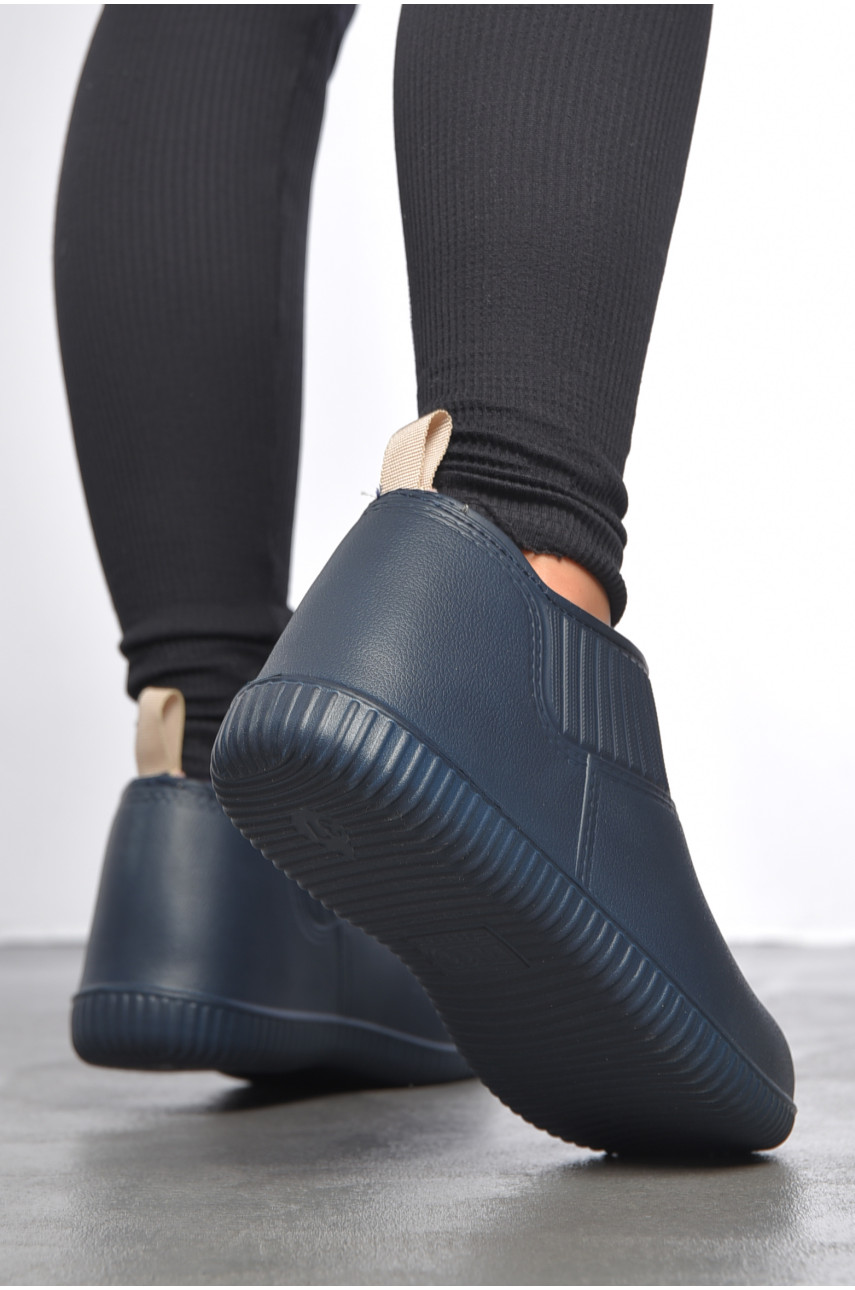 Калоші жіночі утеплені темно-синього кольору М7009 187706 Калоші жіночі утеплені темно-синього кольору М7009 187706