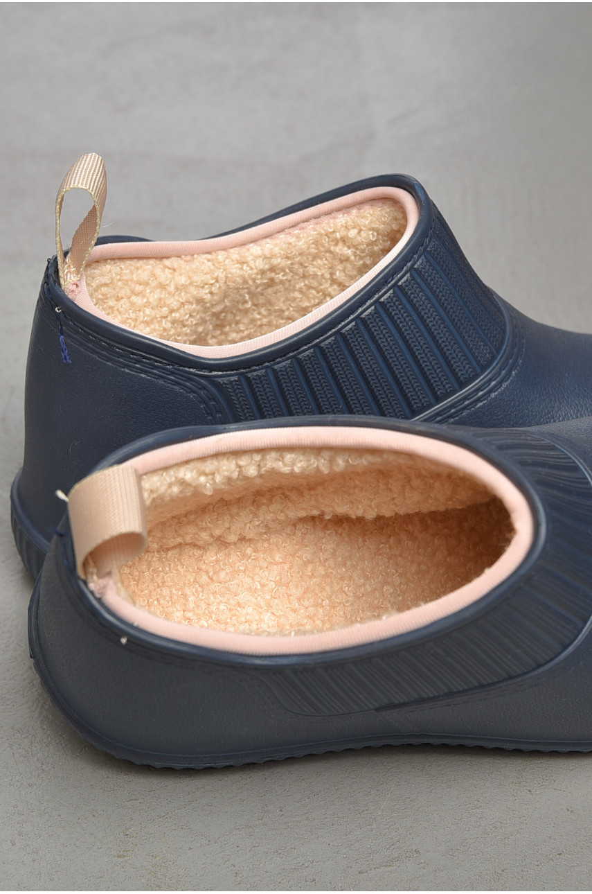 Калоші жіночі утеплені темно-синього кольору М7009 187706 Калоші жіночі утеплені темно-синього кольору М7009 187706