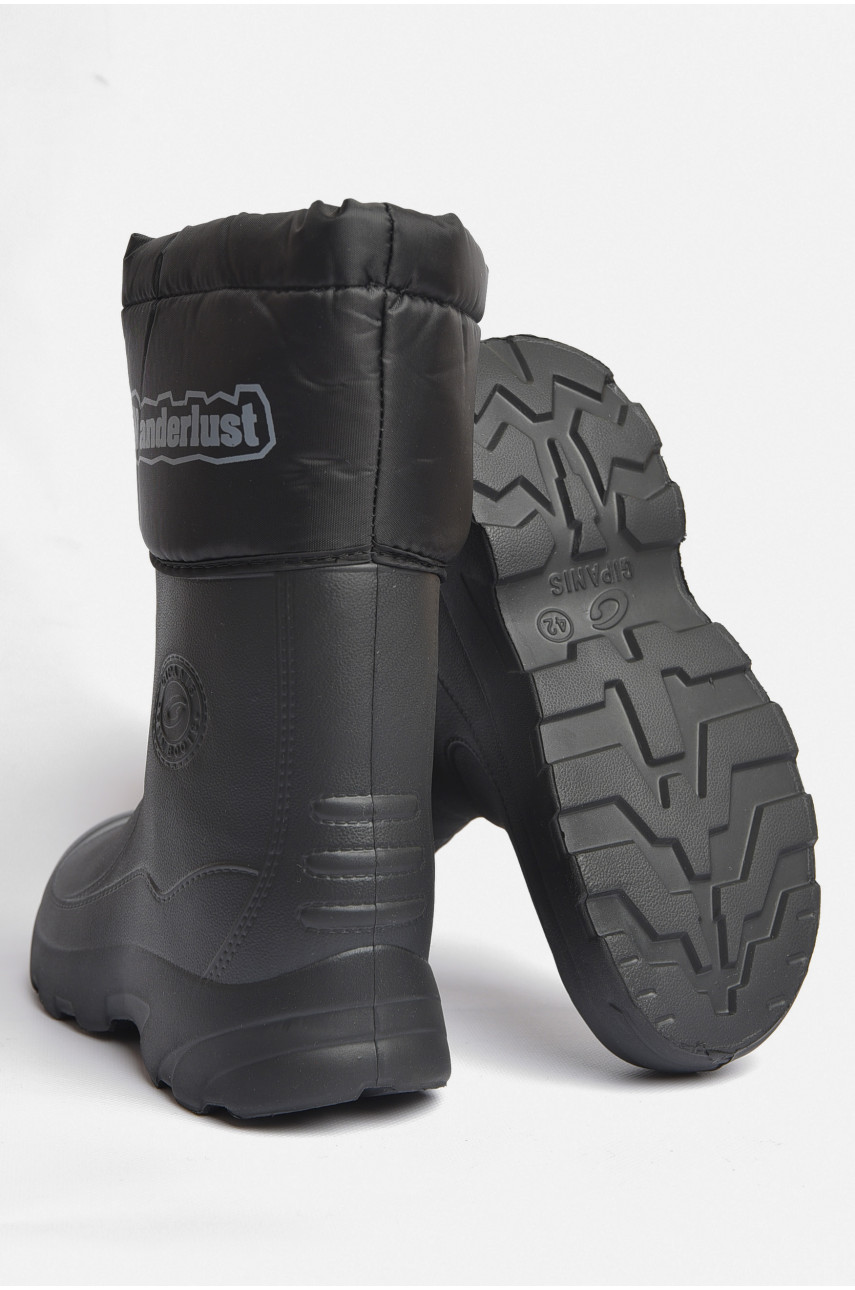 Чоботи чоловічі піна з фетровим утеплювачем чорного кольору GMZ22F 187709