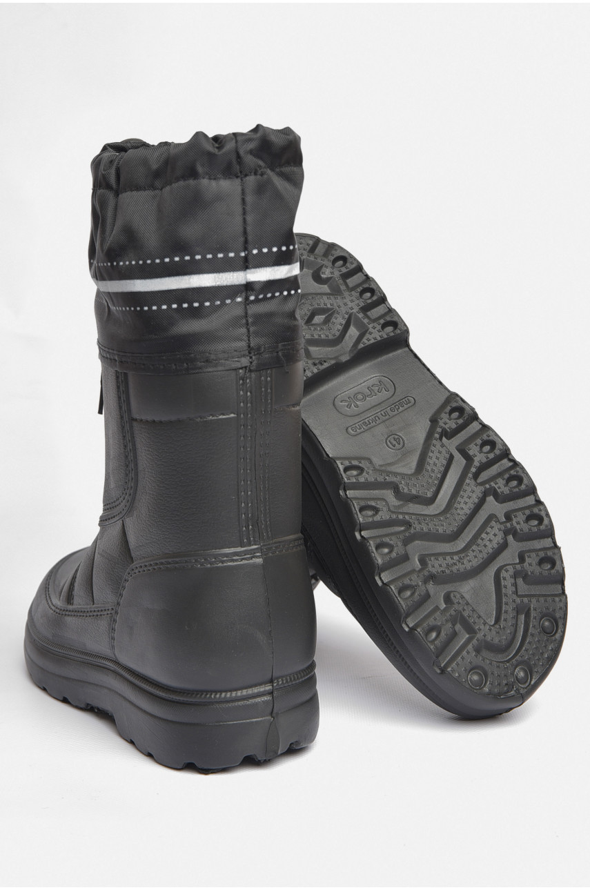 Чоботи чоловічі піна на штучному хутрі чорного кольору Б-01 187716 Чоботи чоловічі піна на штучному хутрі чорного кольору Б-01 187716