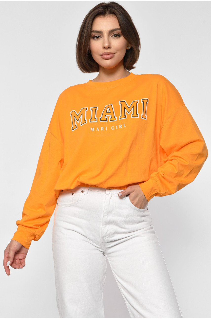 Світшот жіночий з малюнком помаранчевого кольору 225 187786 Світшот жіночий з малюнком помаранчевого кольору 225 187786