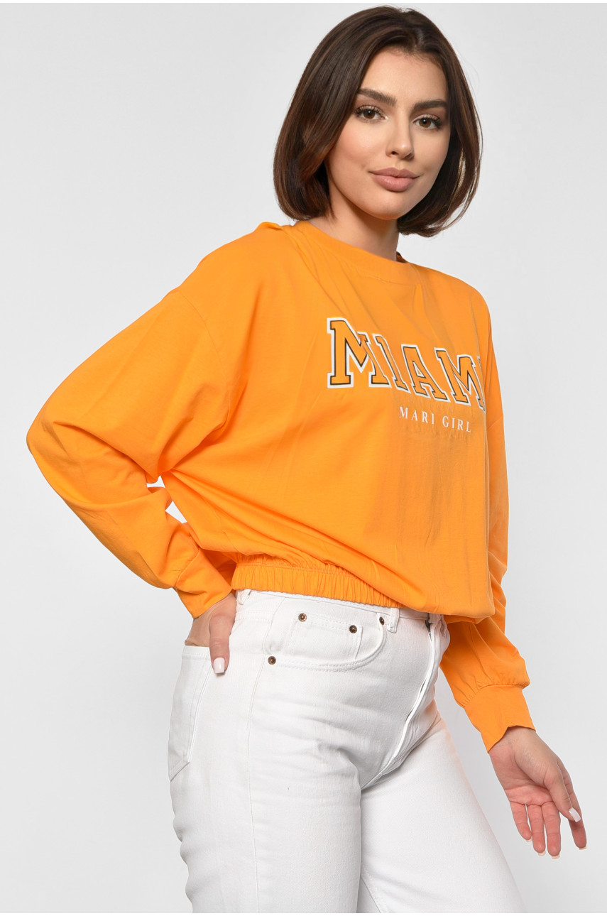 Світшот жіночий з малюнком помаранчевого кольору 225 187786 Світшот жіночий з малюнком помаранчевого кольору 225 187786