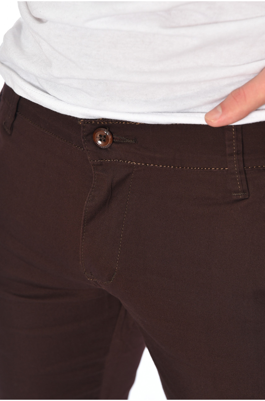 Штаны мужские коричневого цвета 4402 187806