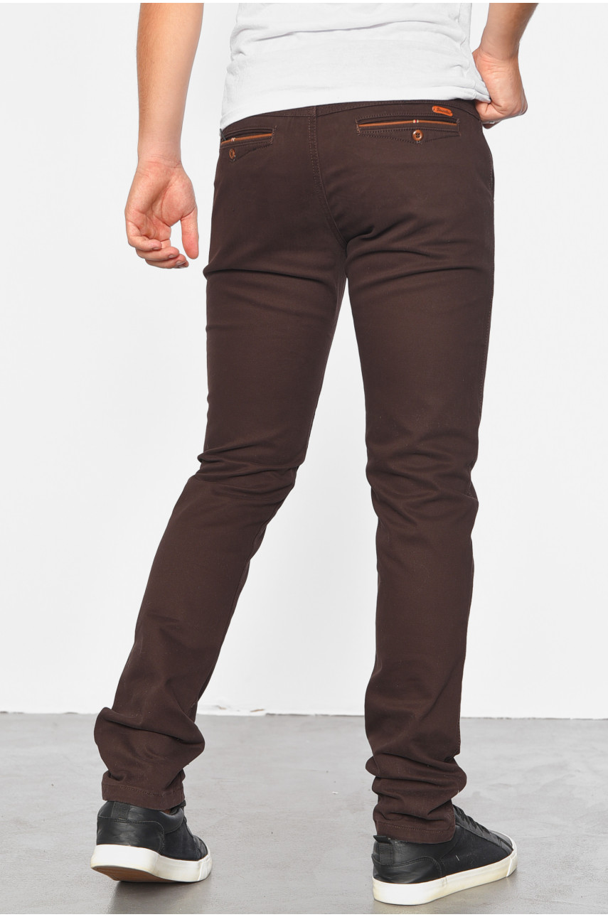 Штаны мужские коричневого цвета 90834 187813