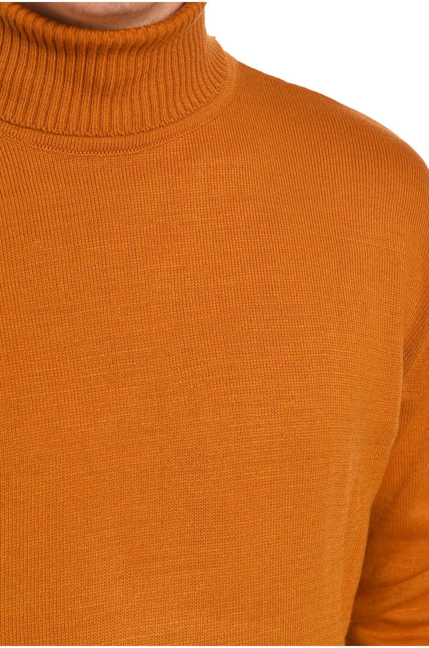 Гольф мужской акриловый горчичного цвета 25 187829 Гольф мужской акриловый горчичного цвета 25 187829