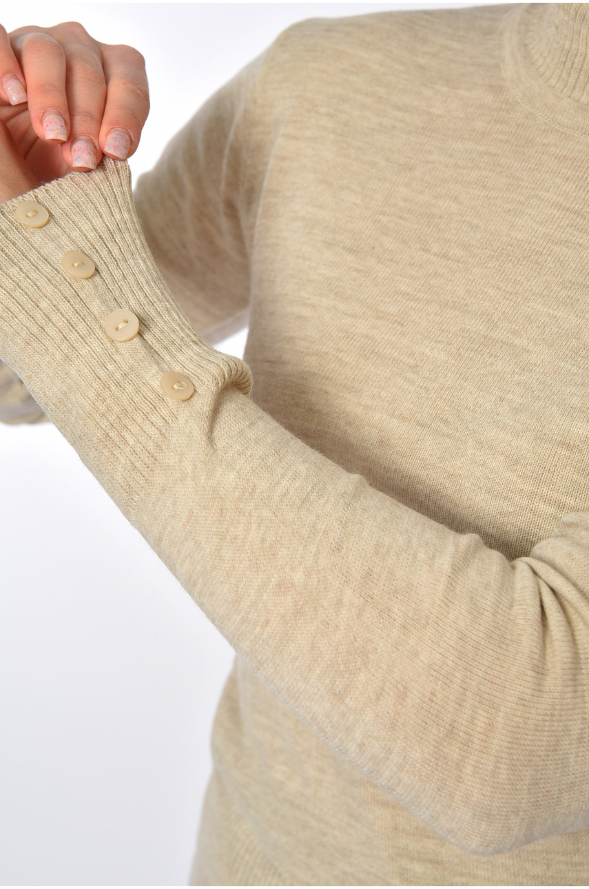 Гольф женский однотонный серого цвета 4660 187869