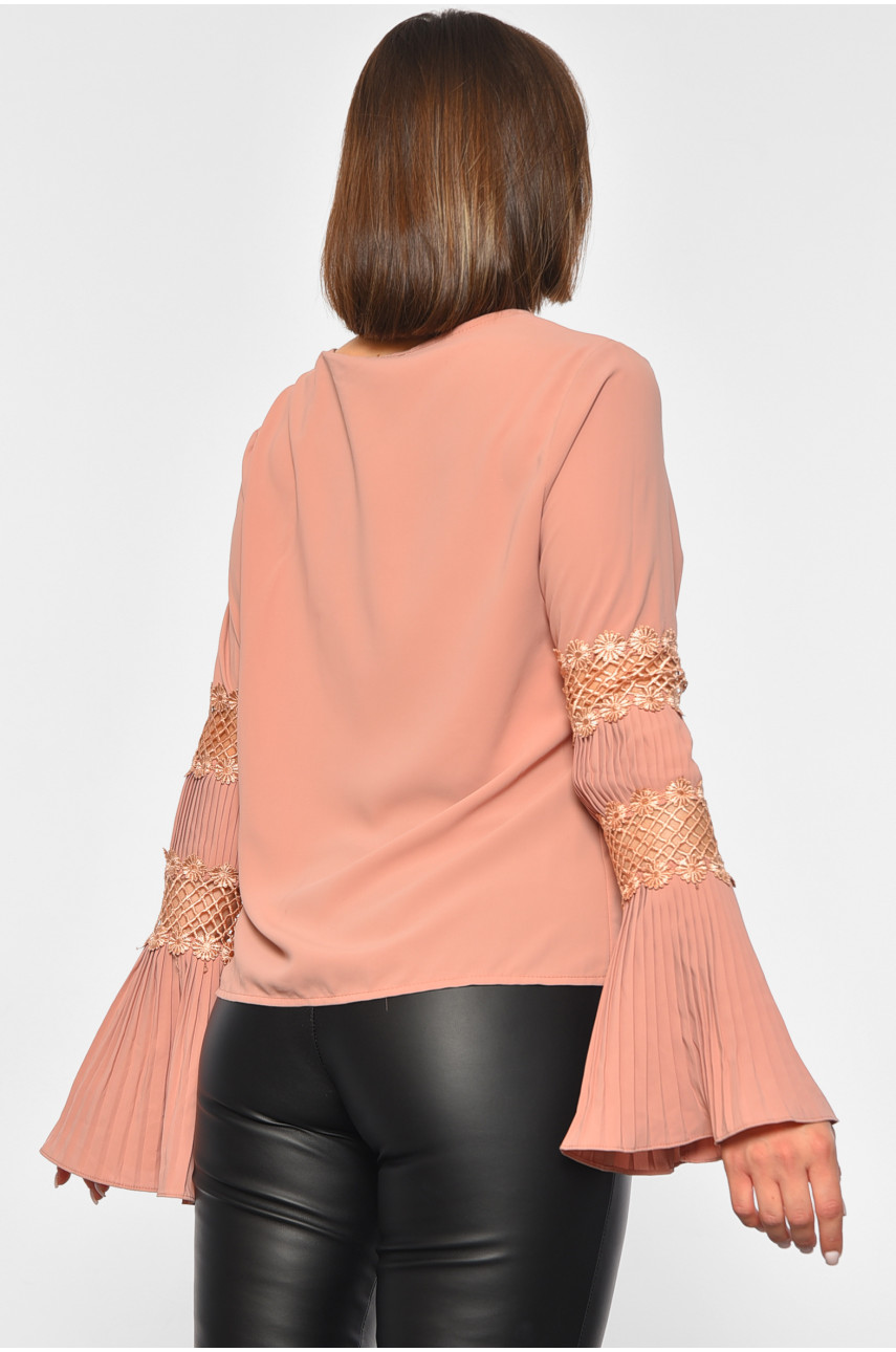 Блуза женская пудрового цвета 21747 187894