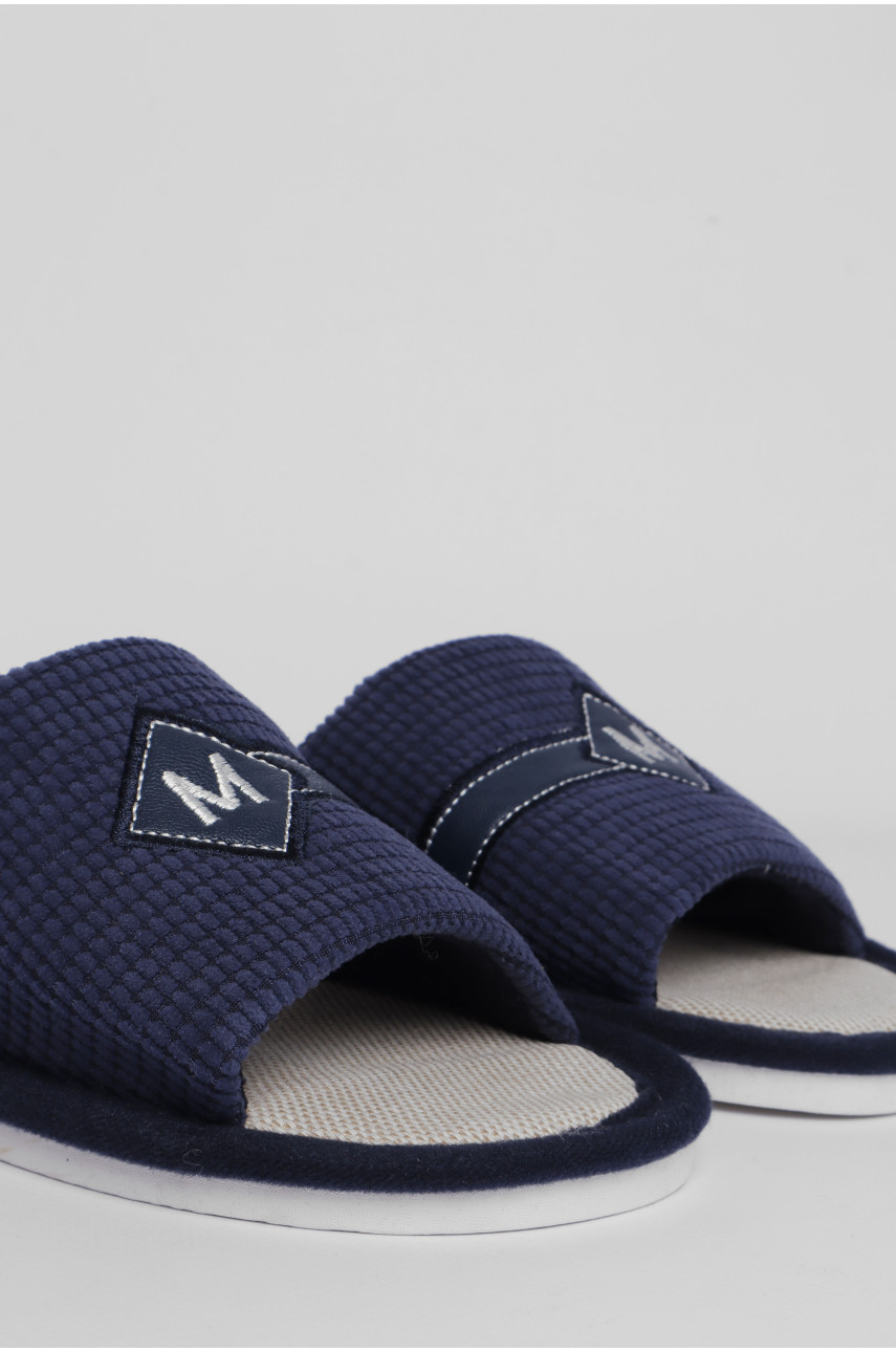 Капці кімнатні чоловічі темно-синього кольору 187903