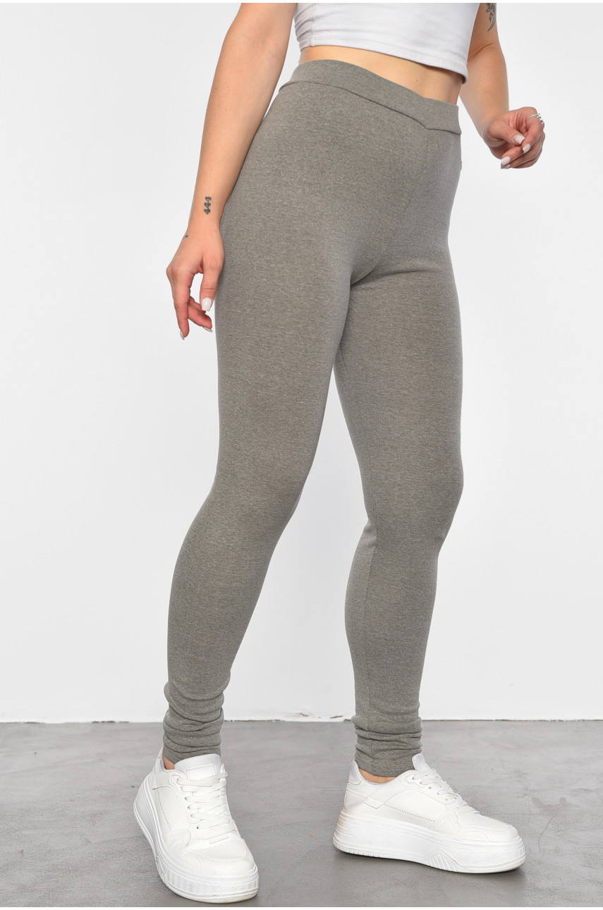 Лосини жіночі однотонні сірого кольору 9631-1 187941