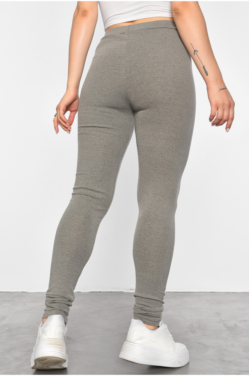 Лосини жіночі однотонні сірого кольору 9631-1 187941