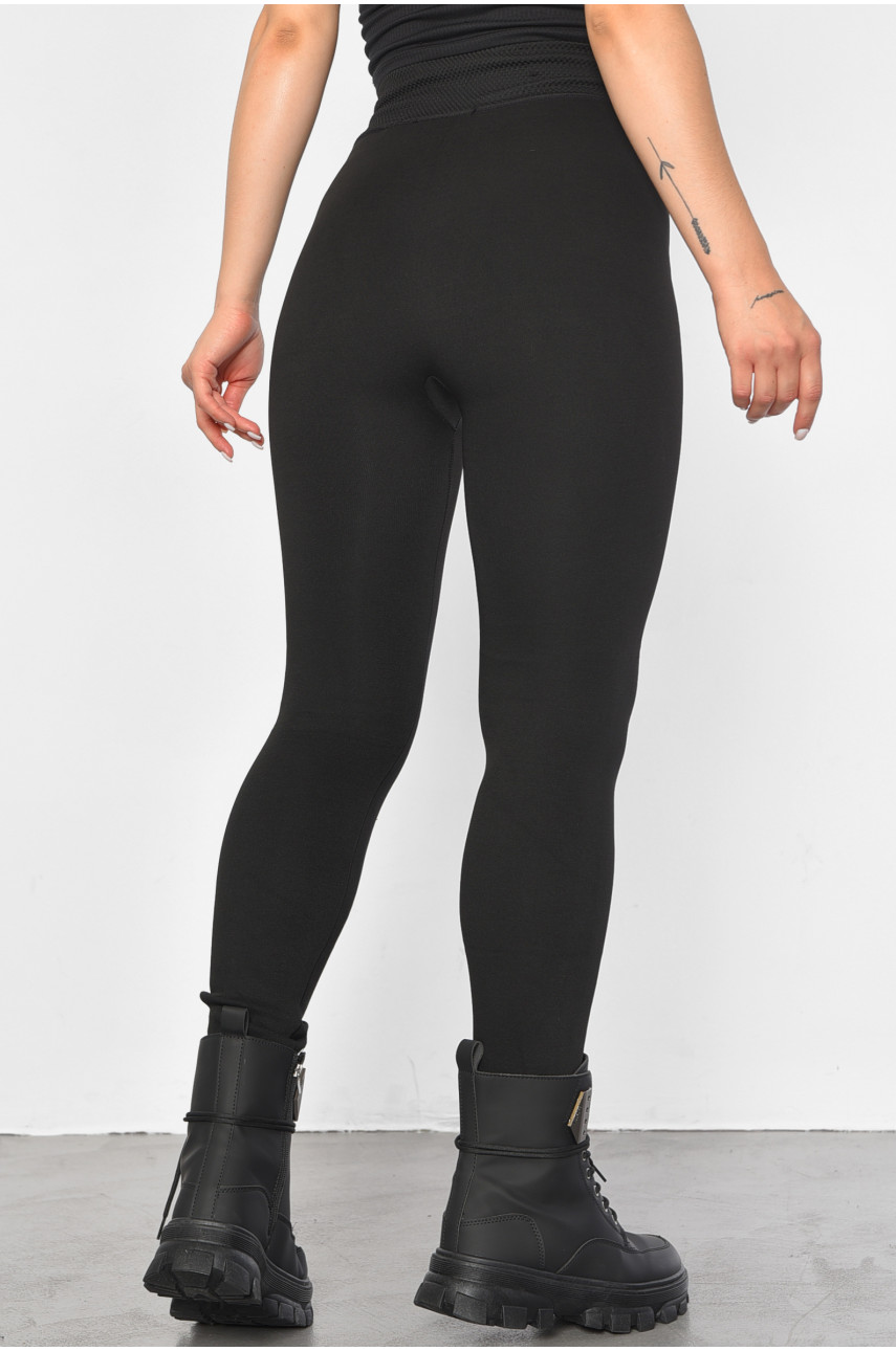 Лосини жіночі на хутрі чорного кольору А940 187972