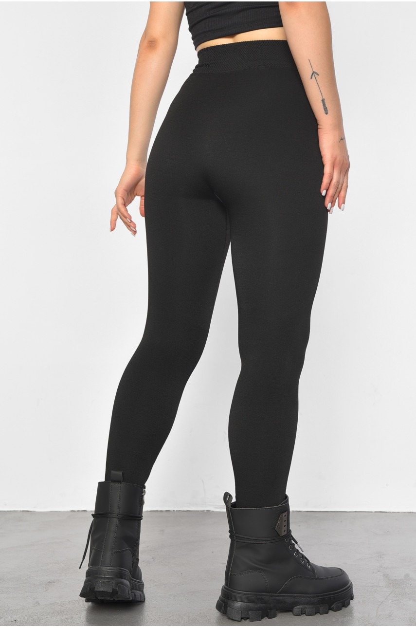 Лосини жіночі на хутрі чорного кольору А901 187974