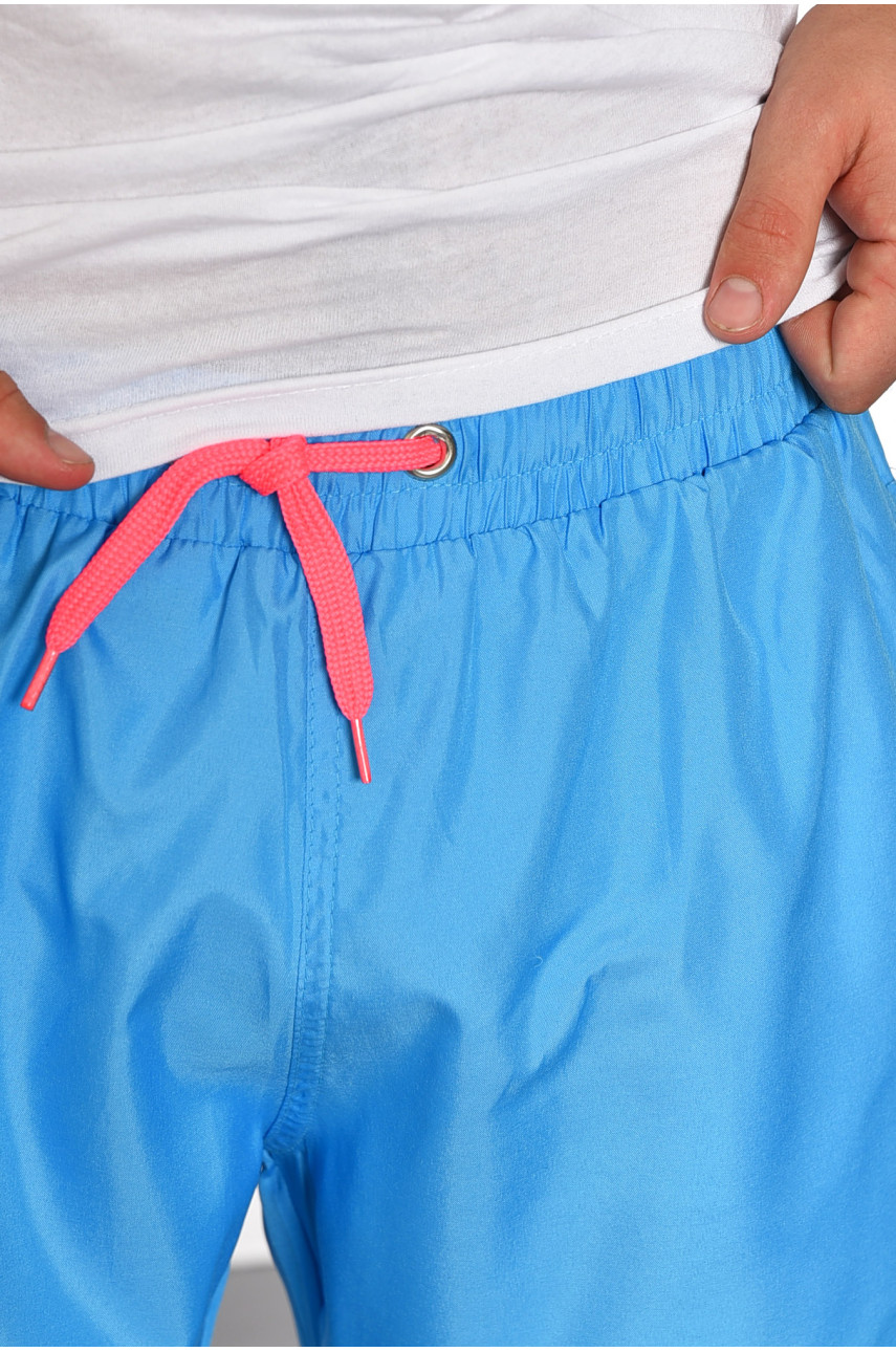 Шорти чоловічі блакитного кольору 188038