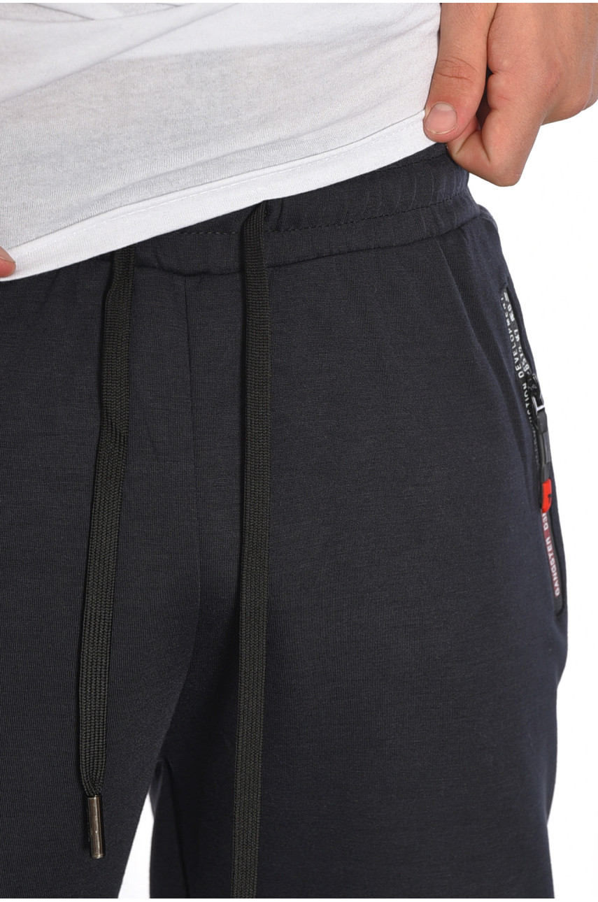 Спортивные штаны мужские темно-синего цвета 2417 188056 Спортивные штаны мужские темно-синего цвета 2417 188056
