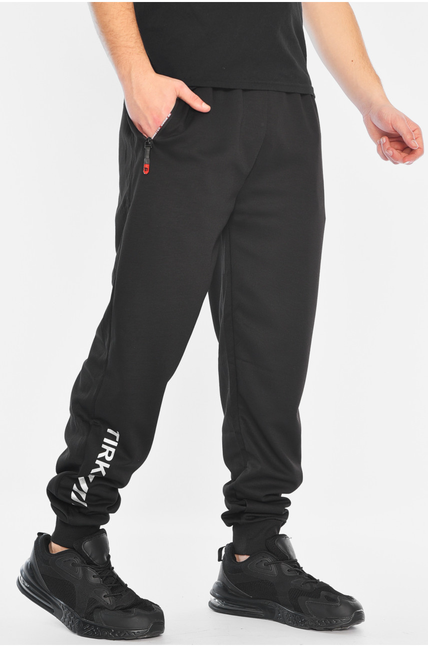 Спортивные штаны мужские черного цвета 2417 188069 Спортивные штаны мужские черного цвета 2417 188069