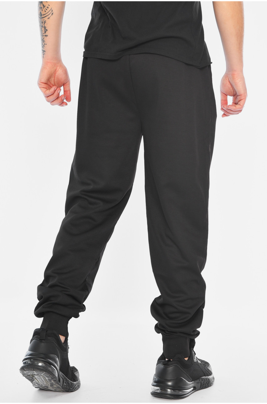 Спортивные штаны мужские черного цвета 2417 188069 Спортивные штаны мужские черного цвета 2417 188069