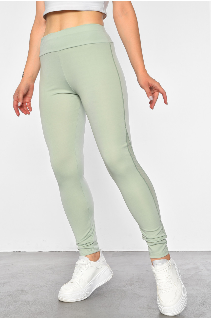 Лосини жіночі однотонні м'ятного кольору 039 188097