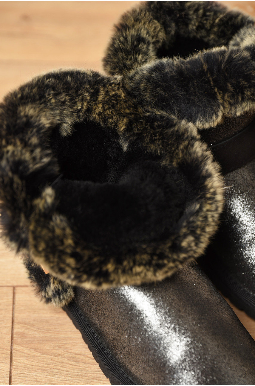 Угги женские искусственная замша серого цвета на меху 5117 188123