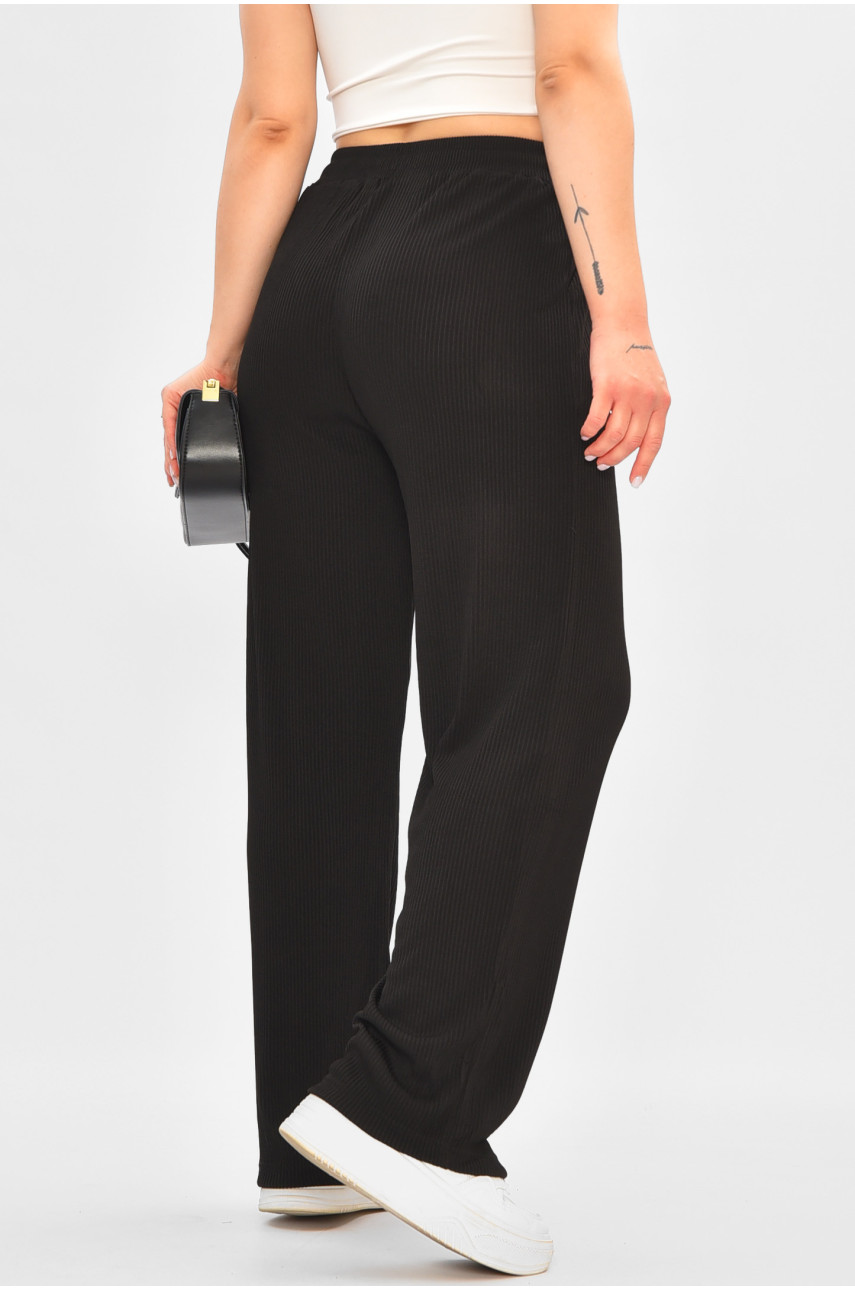 Штаны женские расклешенные черного цвета 4913 188159