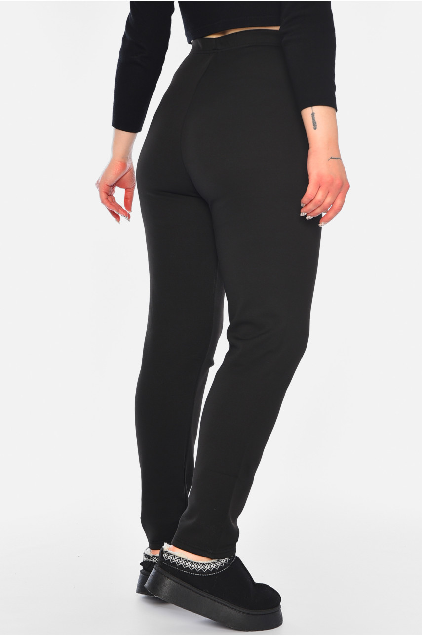 Лосини жіночі батальні на флісі чорного кольору 0052 188163