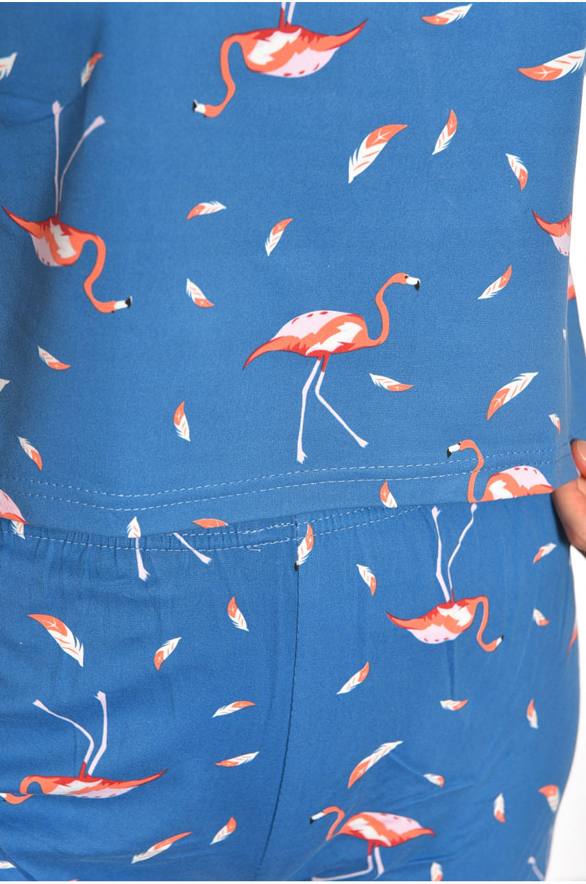 Пижама женская синего цвета с принтом 19009,44 188191 Пижама женская синего цвета с принтом 19009,44 188191