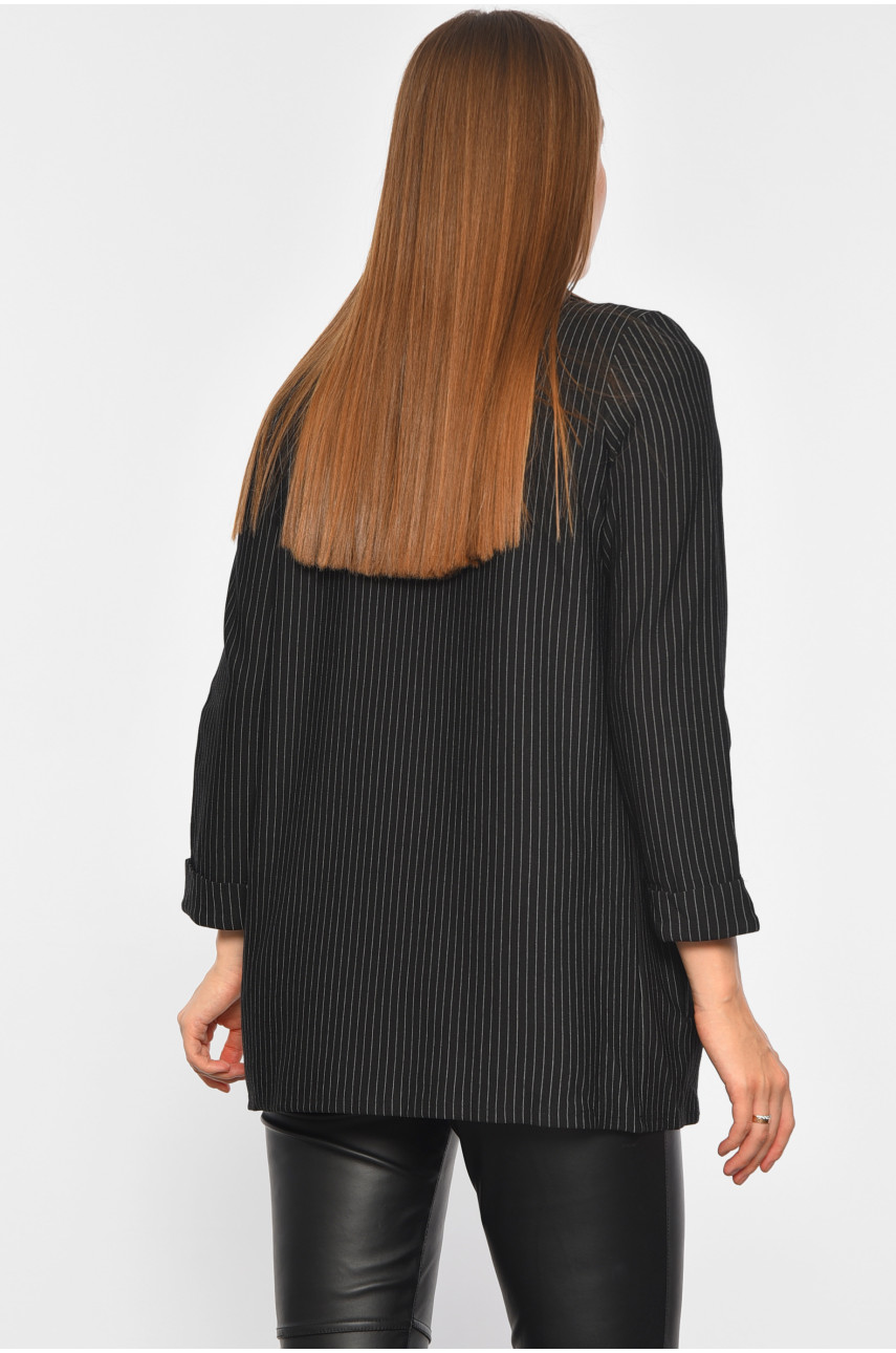 Пиджак женский без застежки черного цвета 3469 188200