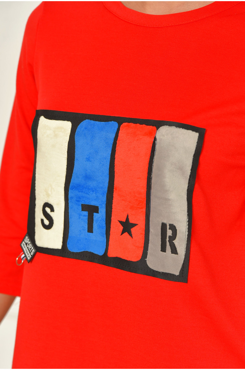 Платье женское с рисунком красного цвета 593 188309