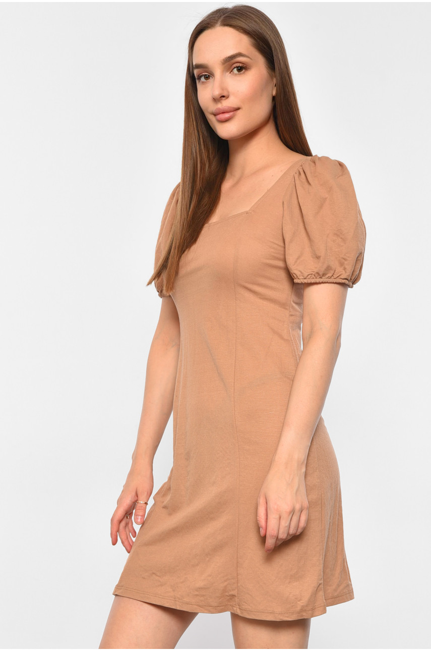 Платье женское бежевого цвета 4994 188331