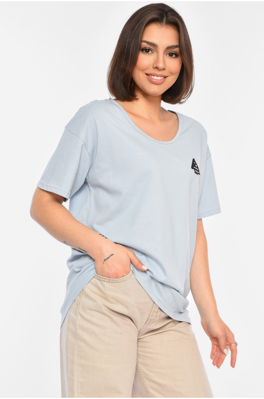 Футболка жіноча блакитного кольору 188336