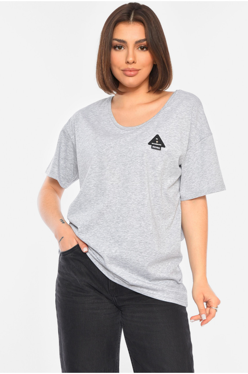 Футболка жіноча сірого кольору 188342