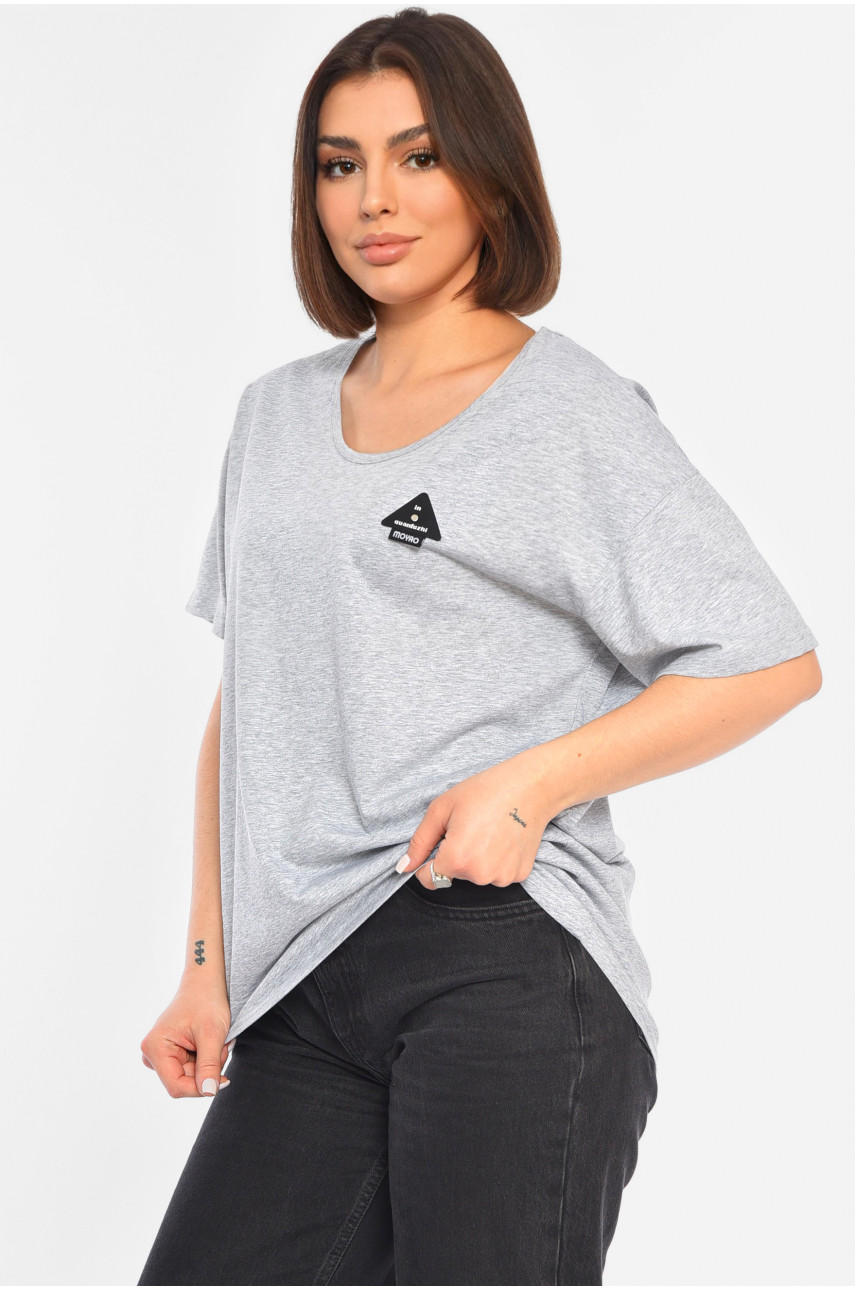 Футболка жіноча сірого кольору 188342