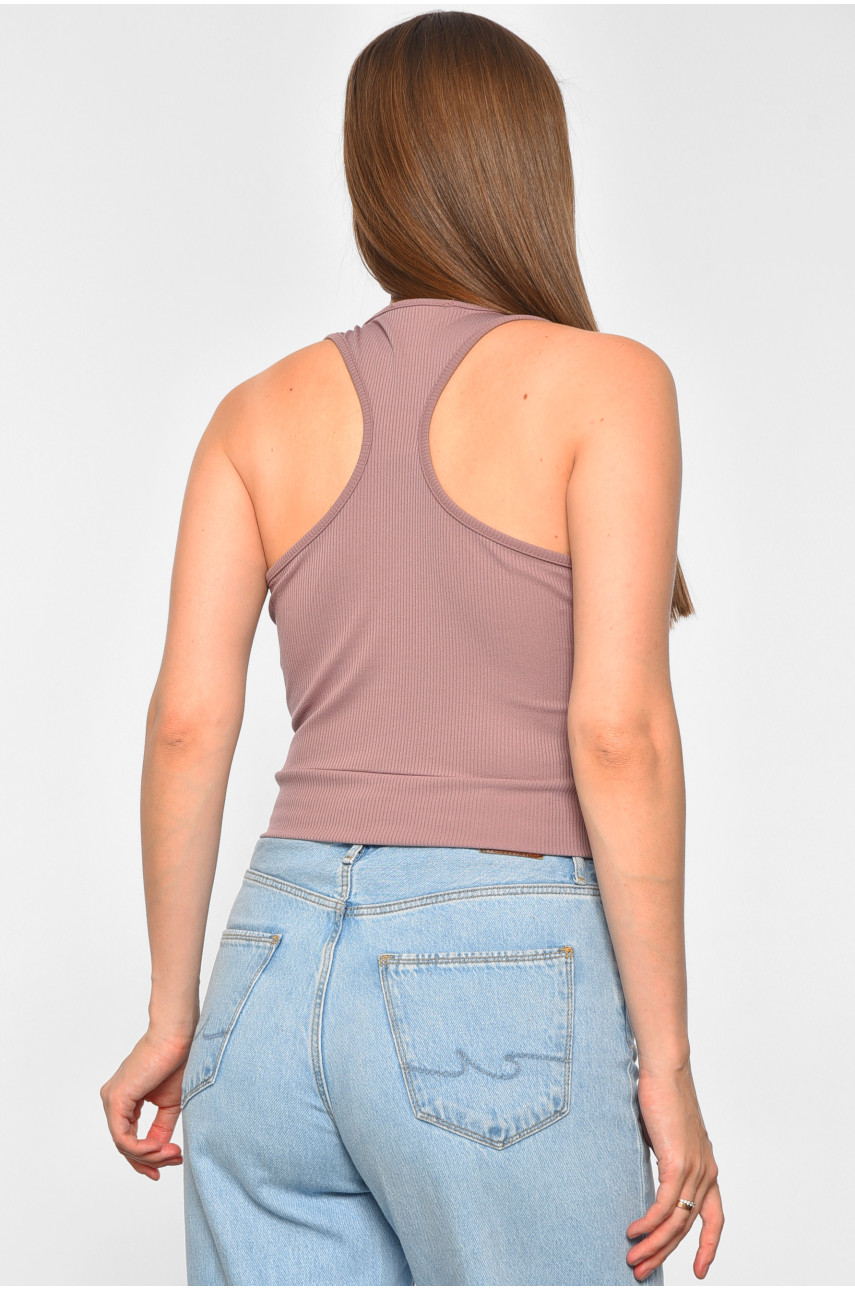 Майка женская сиреневого цвета 188348