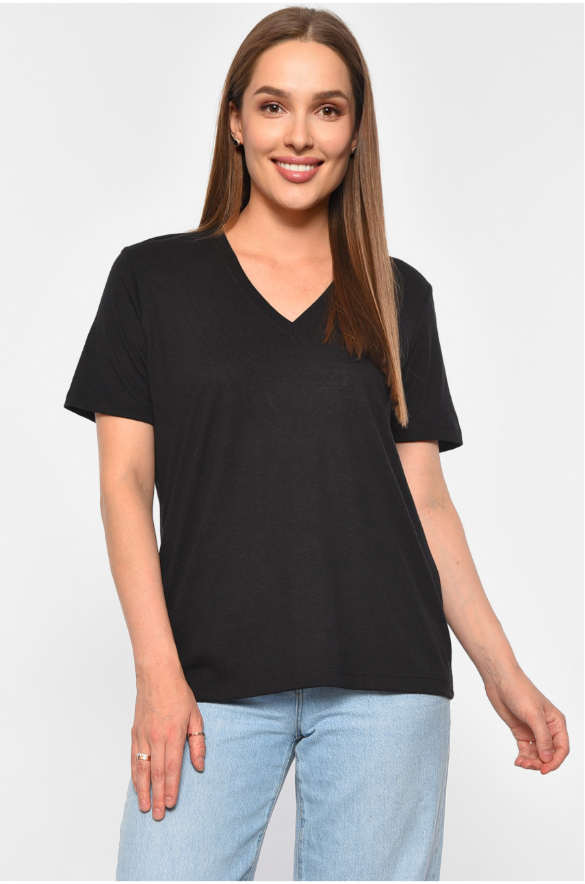 Футболка женская черного цвета 3119 188359 Футболка женская черного цвета 3119 188359