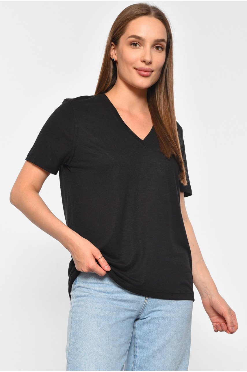 Футболка женская черного цвета 3119 188359 Футболка женская черного цвета 3119 188359