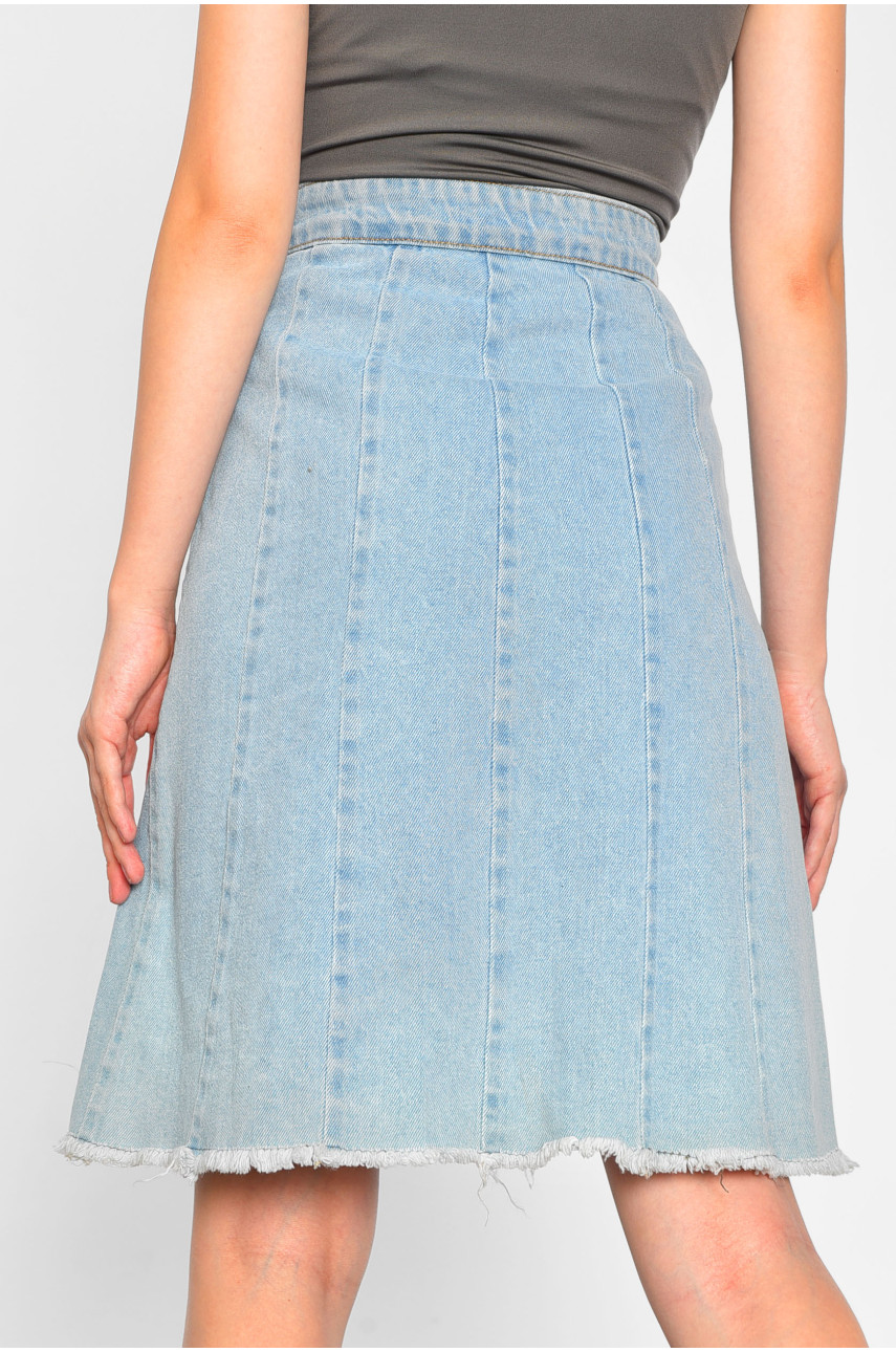 Юбка женская джинсовая голубого цвета 1210 188383