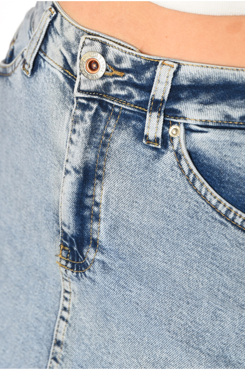 Юбка женская джинсовая голубого цвета 1467 188393