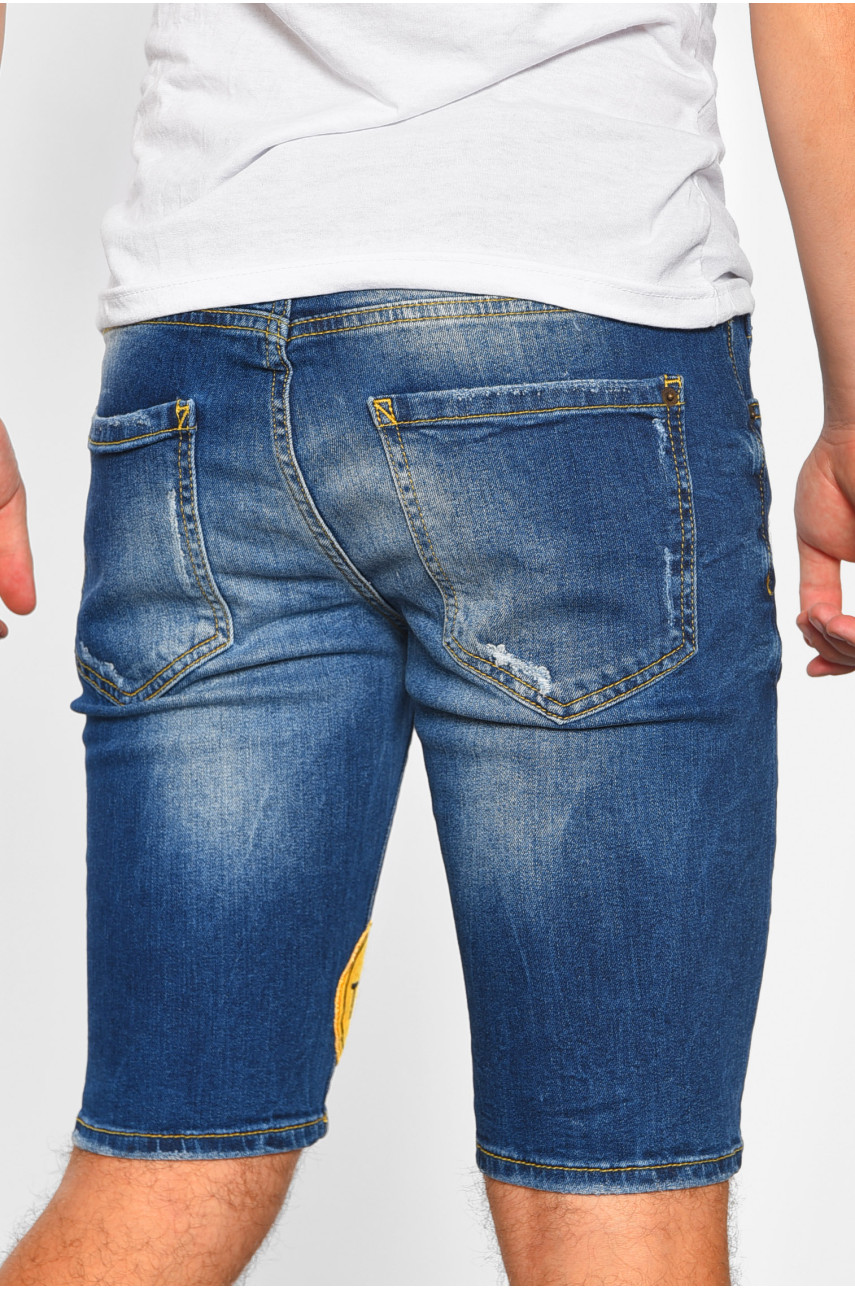 Шорты мужские джинсовые синего цвета 830 188398