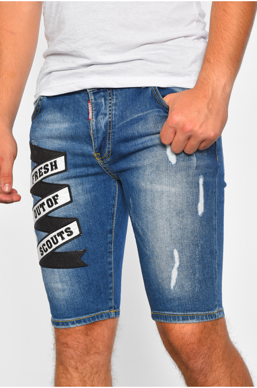 Шорти чоловічі джинсові синього кольору 834 188404