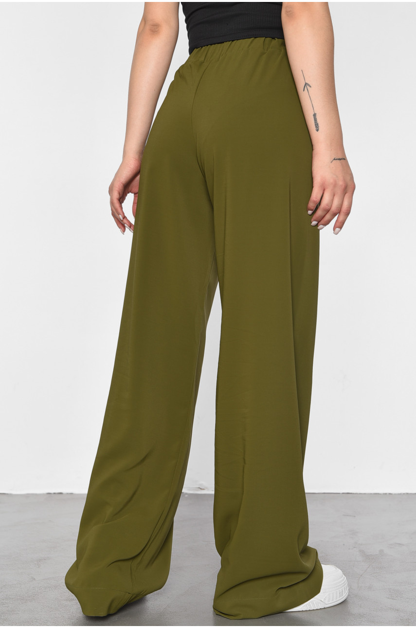 Штани жіночі кольору хакі 188430 Штани жіночі кольору хакі 188430