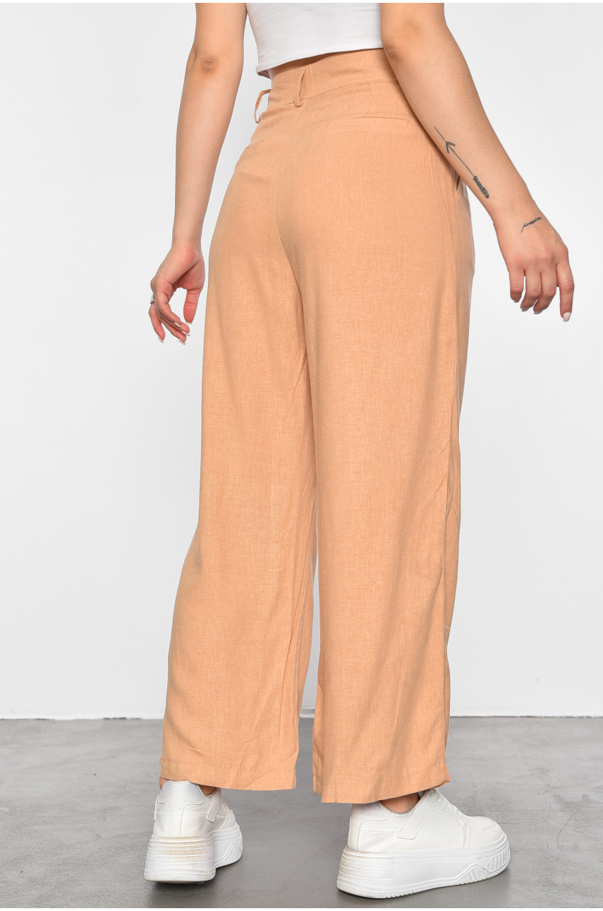 Брюки жіночі бежевого кольору 1263 188435 Брюки жіночі бежевого кольору 1263 188435