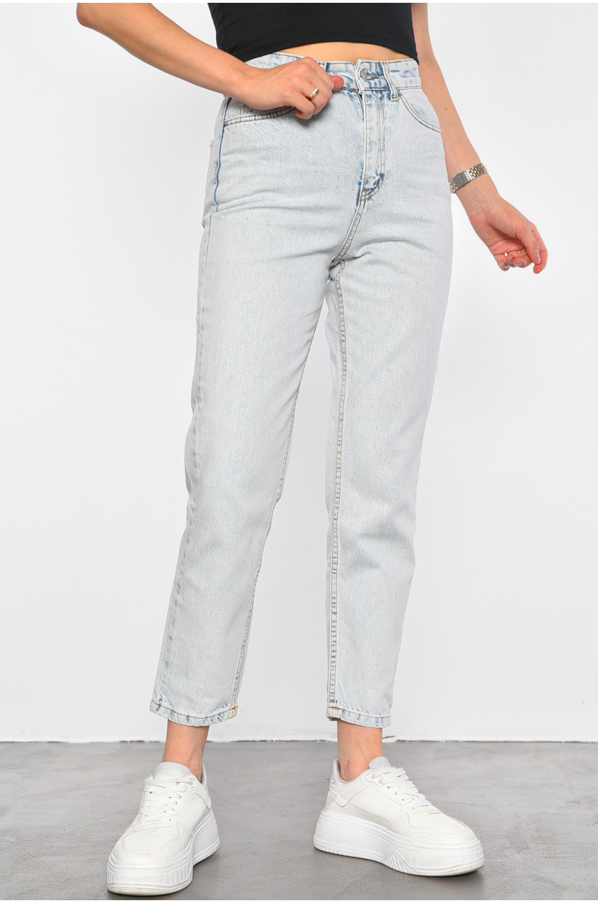 Джинси жіночі блакитного кольору 188455 Джинси жіночі блакитного кольору 188455