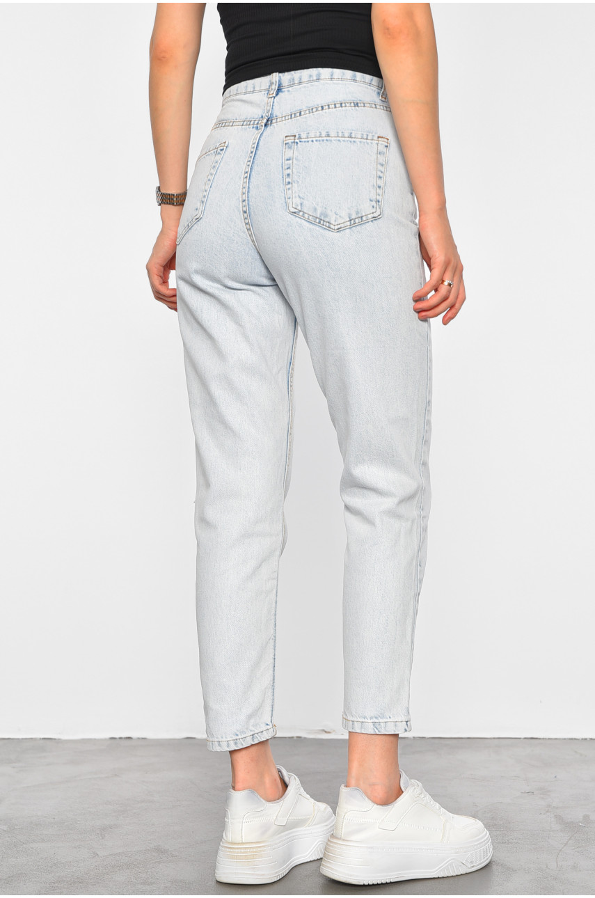 Джинси жіночі блакитного кольору 188455 Джинси жіночі блакитного кольору 188455