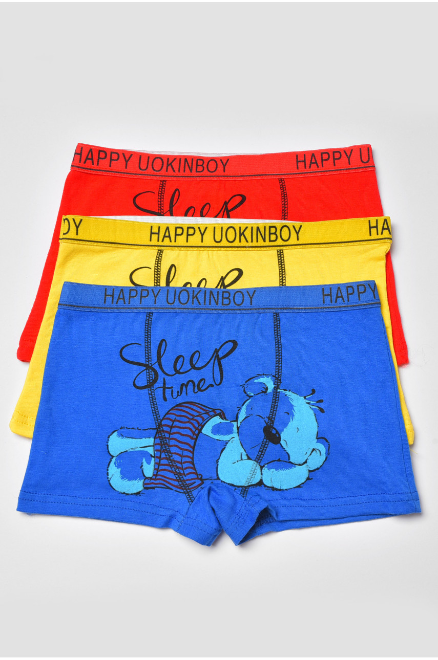 Комплект боксерів дитячих для хлопчика 3 шт А7939 188467