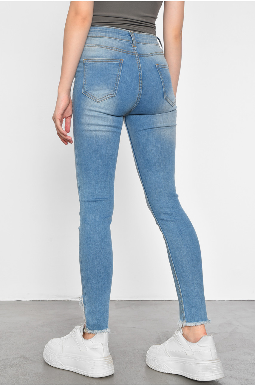 Джинси жіночі блакитного кольору 319 188478 Джинси жіночі блакитного кольору 319 188478
