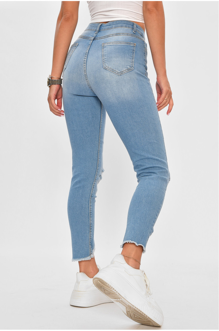 Джинси жіночі блакитного кольору 656 188479 Джинси жіночі блакитного кольору 656 188479