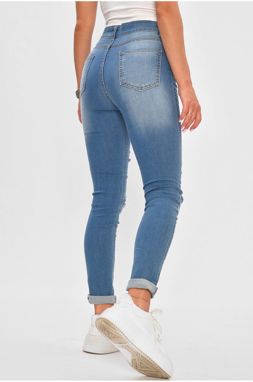 Джинси жіночі блакитного кольору 0028 188482