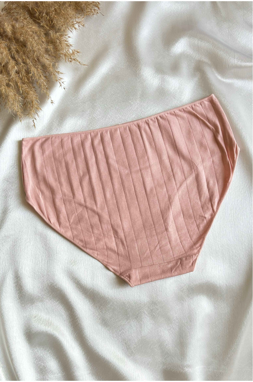 Труси жіночі напівбатальні пудрового кольору однотонні 5998 188517 Труси жіночі напівбатальні пудрового кольору однотонні 5998 188517